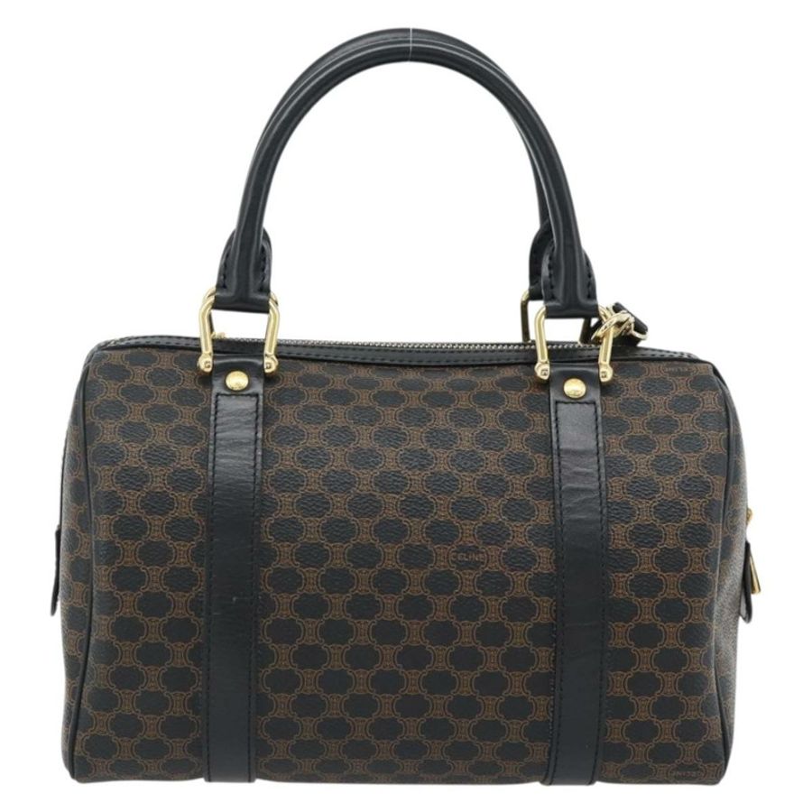 【日本直送】CELINE Macadam帆布手提包 PVC皮革 兩用 黑色 金色 正品 181930V-1