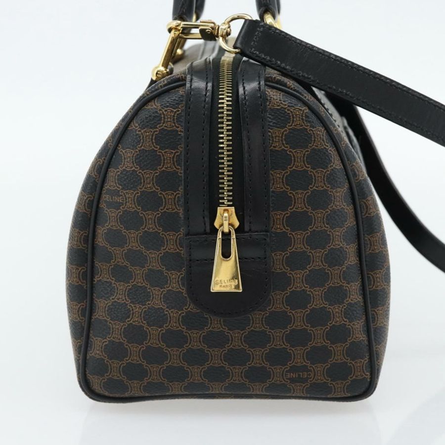 【日本直送】CELINE Macadam帆布手提包 PVC皮革 兩用 黑色 金色 正品 181930V-2