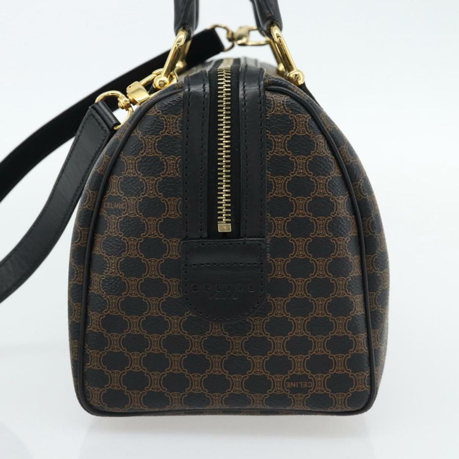 【日本直送】CELINE Macadam帆布手提包 PVC皮革 兩用 黑色 金色 正品 181930V-3