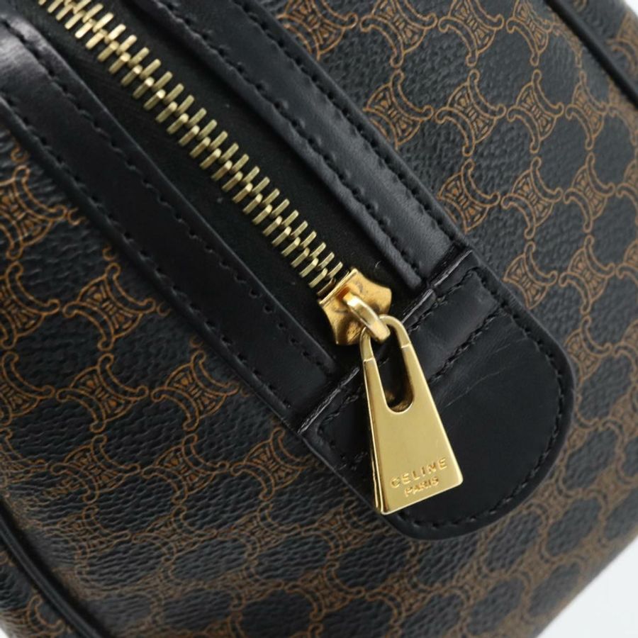 【日本直送】CELINE Macadam帆布手提包 PVC皮革 兩用 黑色 金色 正品 181930V-19