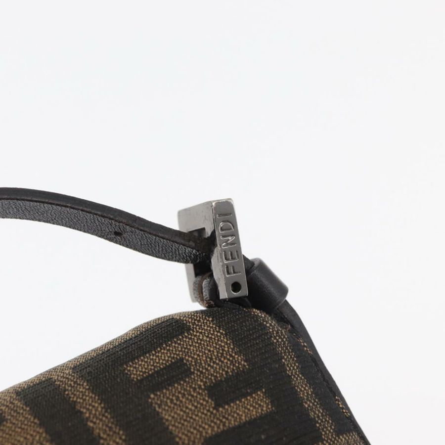 【日本直送】FENDI Zucca帆布Mamma Baguette單肩包 黑色棕色 正品 yk20437SAM-14
