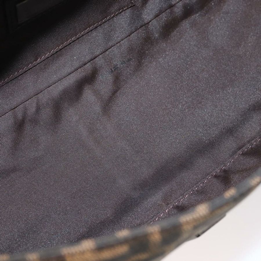 【日本直送】FENDI Zucca帆布Mamma Baguette單肩包 黑色棕色 正品 yk20437SAM-18
