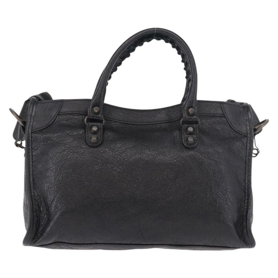 【日本直送】BALENCIAGA 經典迷你都會手提包，皮革材質，黑色，兩用款，貨號 115748，正品號 165295SAM-2