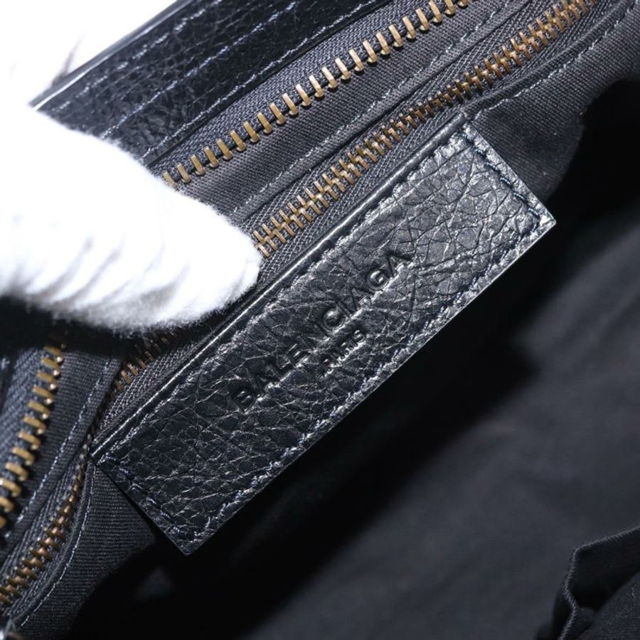 【日本直送】BALENCIAGA 經典迷你都會手提包，皮革材質，黑色，兩用款，貨號 115748，正品號 165295SAM-17