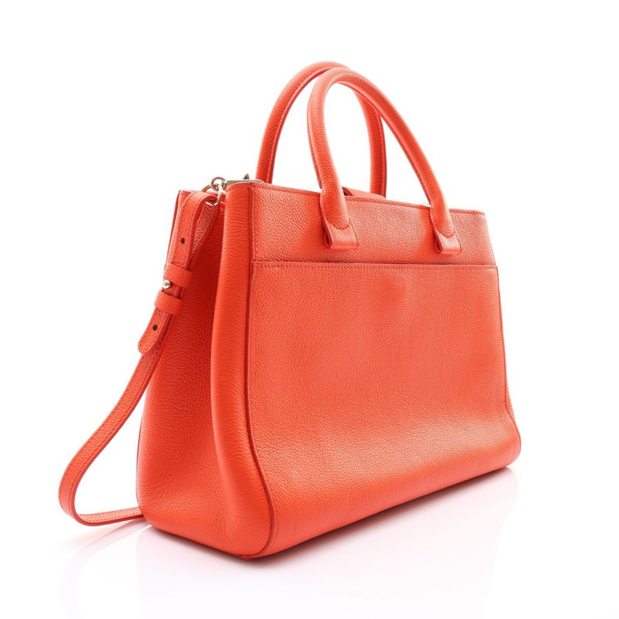 橘色 牛皮 Neo Executive 兩用包 (無卡) 金釦【CHANEL 香奈兒】 A69930-1