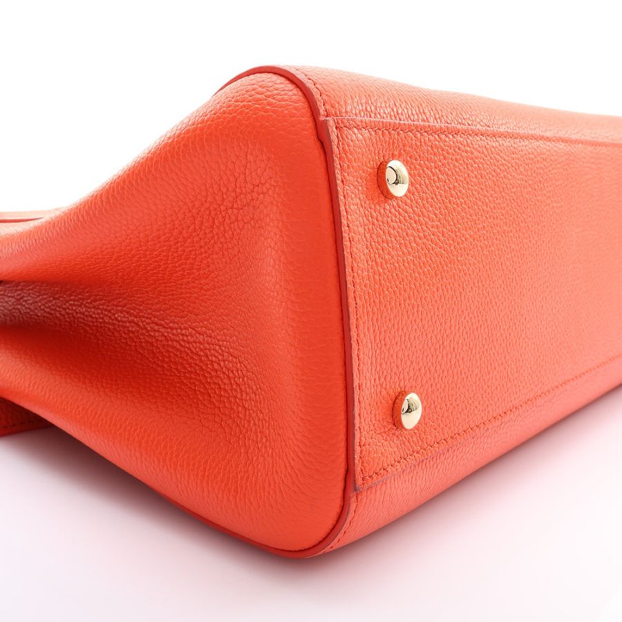 橘色 牛皮 Neo Executive 兩用包 (無卡) 金釦【CHANEL 香奈兒】 A69930-8
