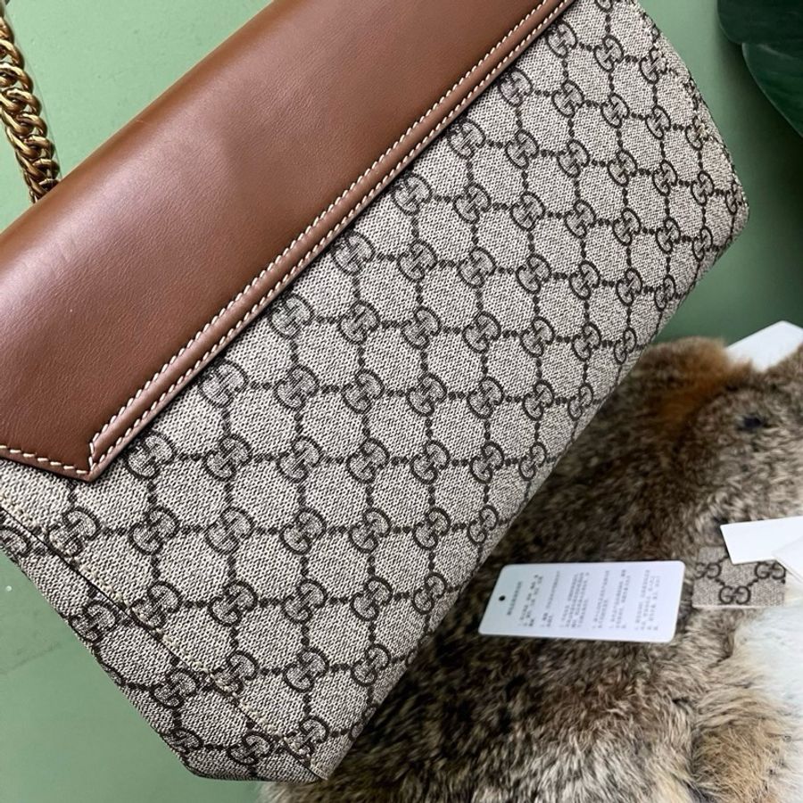 Gucci 古馳 焦糖padlock 鏈條包-1
