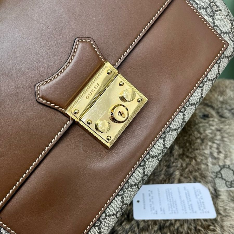 Gucci 古馳 焦糖padlock 鏈條包-3