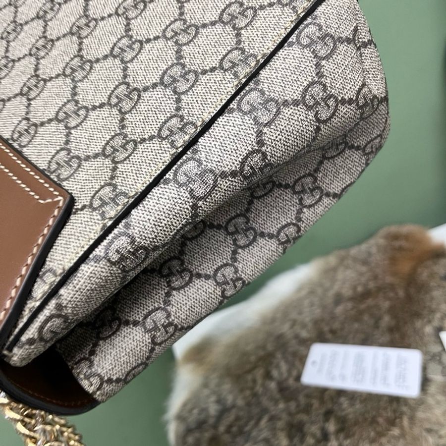 Gucci 古馳 焦糖padlock 鏈條包-6