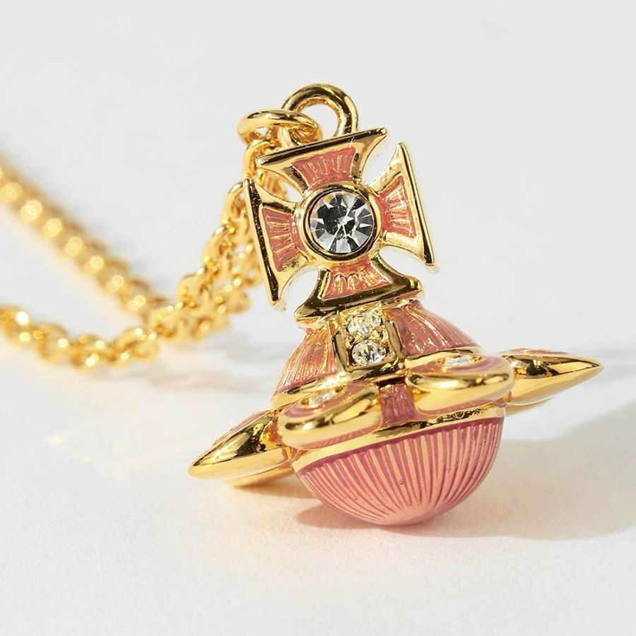 🌷VivienneWestwood 土星項鍊|經典花紋✦fufu style 精品✦ 氣質款|西太后項鍊-1