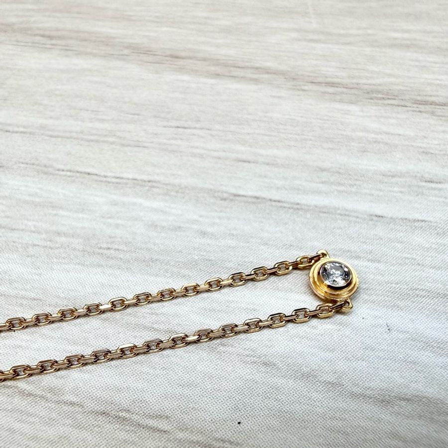 Cartier 氣質必備送禮首選✨Damovr Dink Gold 單鑽手鍊迷你款-4