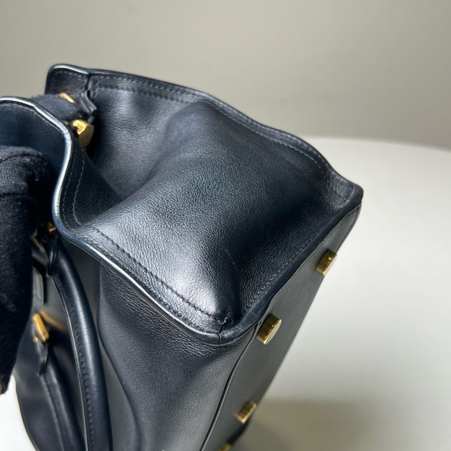 SAINT LAURENT 聖羅蘭 黑色 牛皮 Monogram Cabas 兩用包-42
