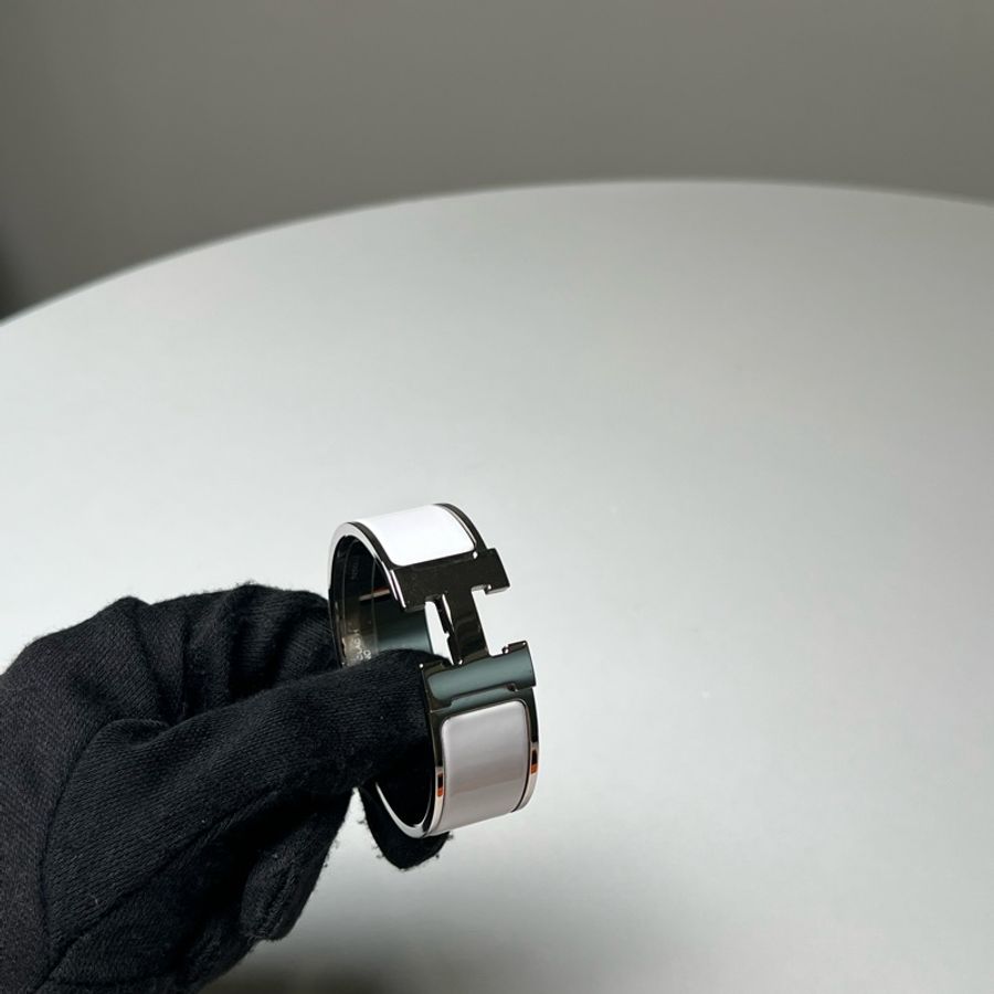 愛馬仕Clic Clac H白色手環F1-9