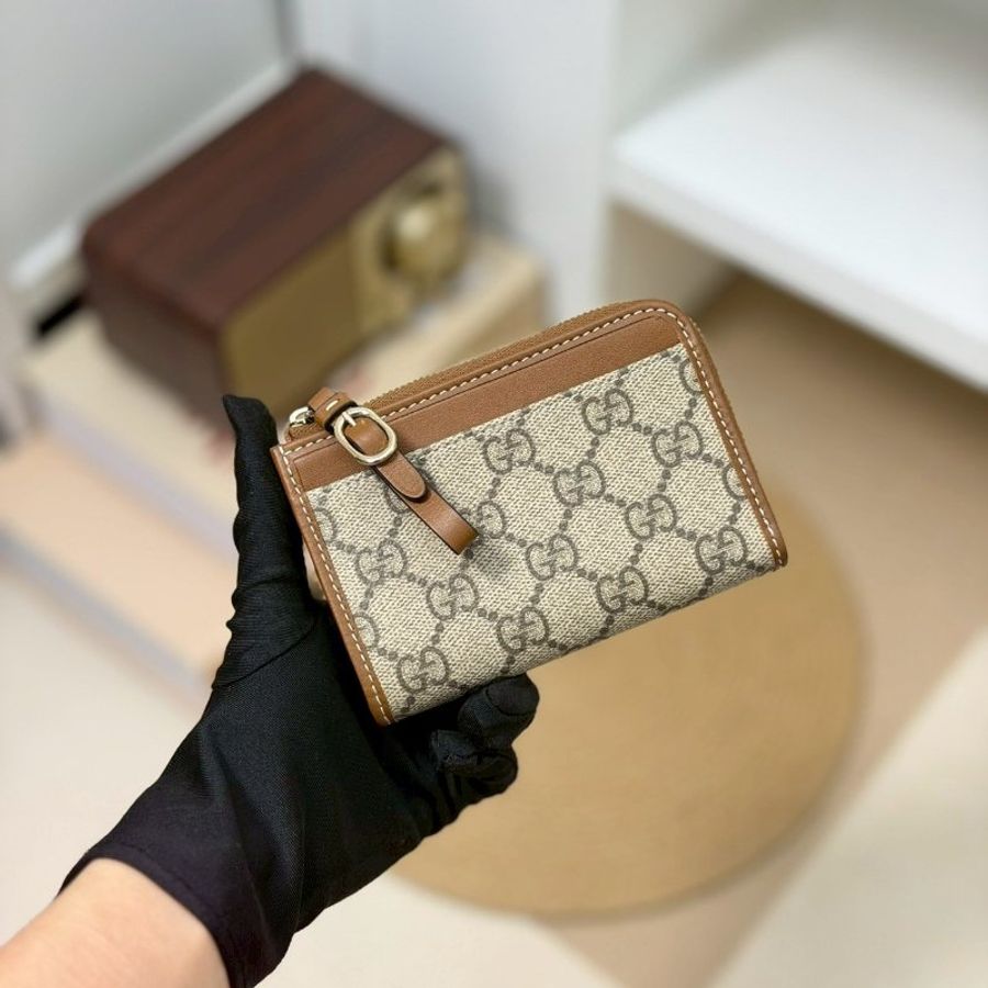 🏷Gucci 古馳.GG Emblem 拉鍊卡包-0