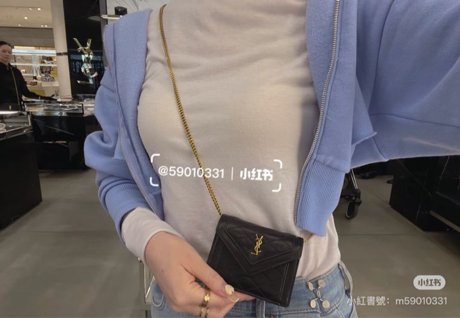 《仙闆名牌精品 》 Yves Saint Laurent YSL 聖羅蘭 Micro gaby mini 小廢包 斜背包-7