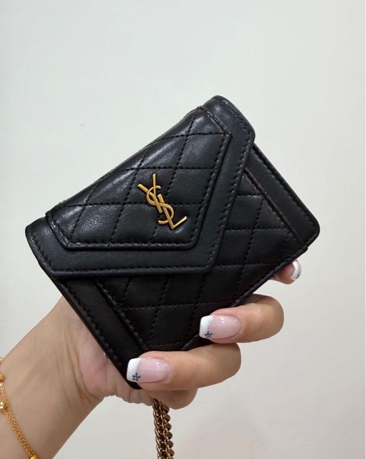《仙闆名牌精品 》 Yves Saint Laurent YSL 聖羅蘭 Micro gaby mini 小廢包 斜背包-10
