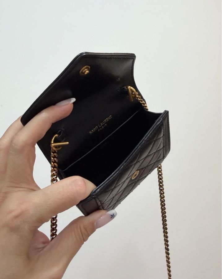 《仙闆名牌精品 》 Yves Saint Laurent YSL 聖羅蘭 Micro gaby mini 小廢包 斜背包-21