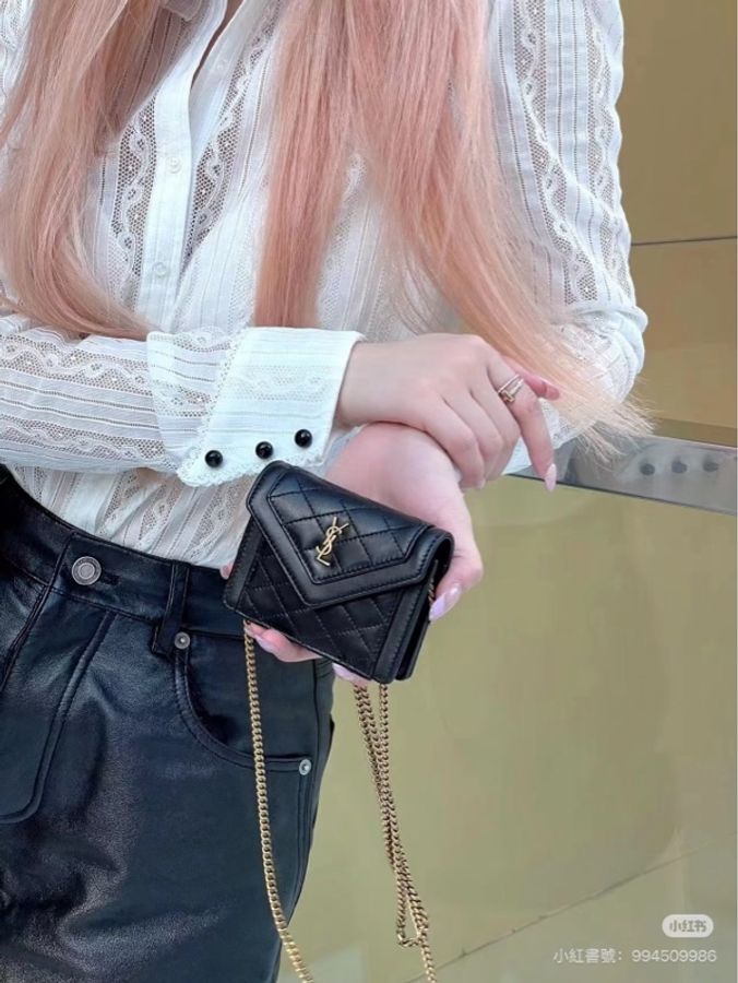 《仙闆名牌精品 》 Yves Saint Laurent YSL 聖羅蘭 Micro gaby mini 小廢包 斜背包-22