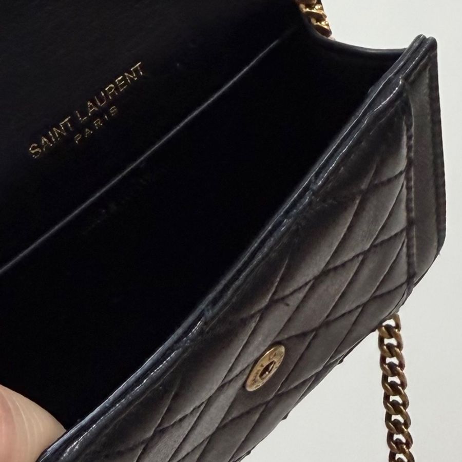 《仙闆名牌精品 》 Yves Saint Laurent YSL 聖羅蘭 Micro gaby mini 小廢包 斜背包-35