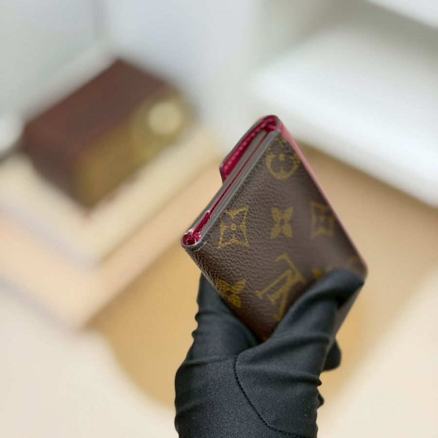 🏷LV 路易威登.Zoe Mini 三折短夾 酒紅色 M62932-6