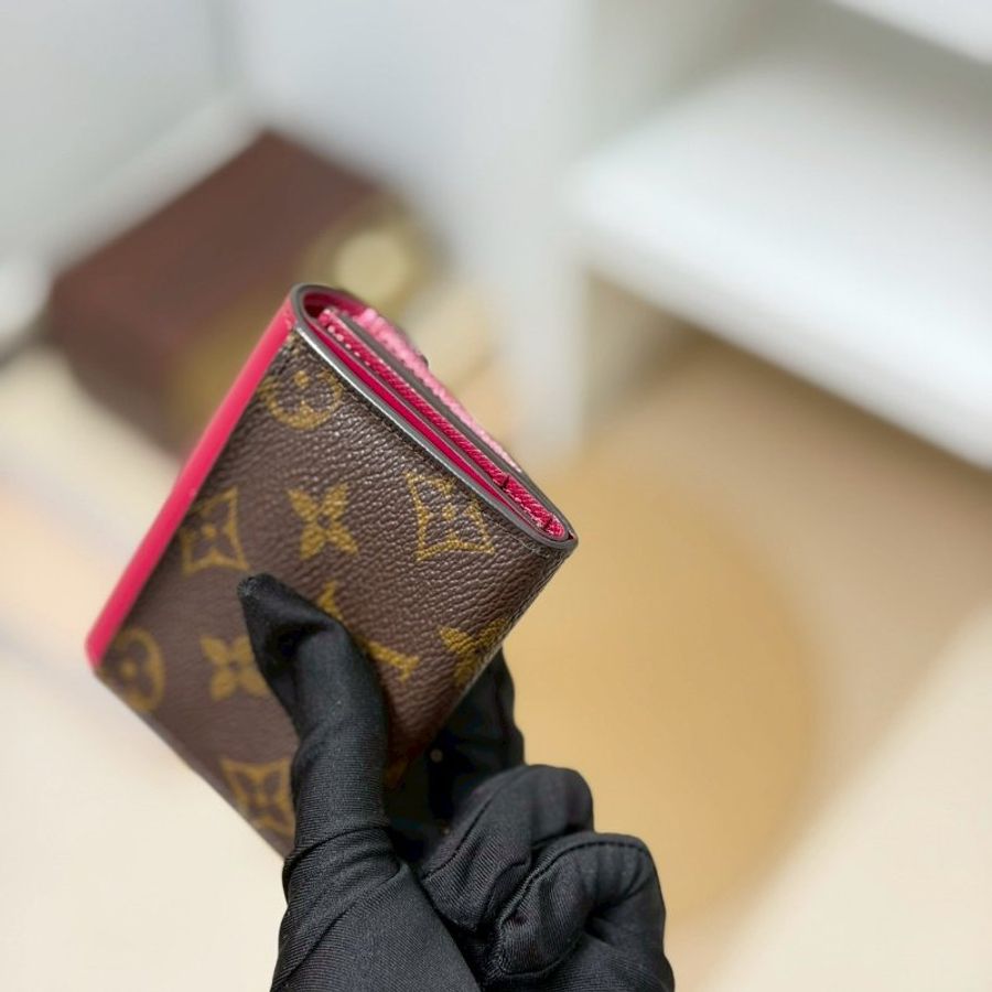 🏷LV 路易威登.Zoe Mini 三折短夾 酒紅色 M62932-7