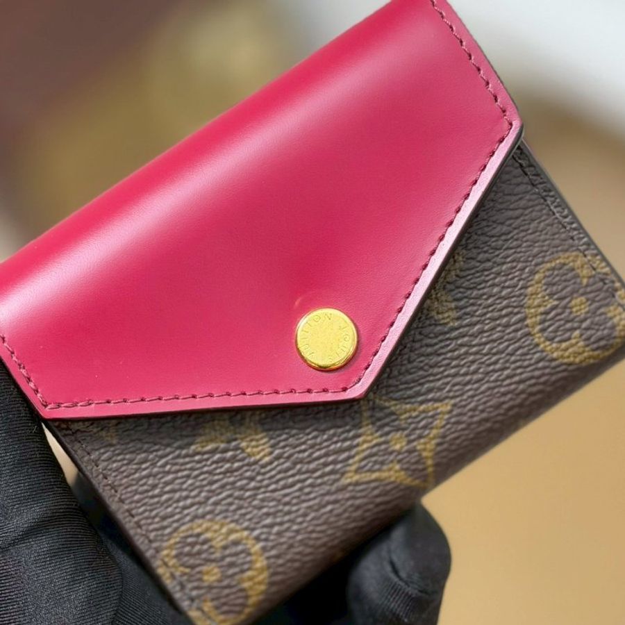 🏷LV 路易威登.Zoe Mini 三折短夾 酒紅色 M62932-14