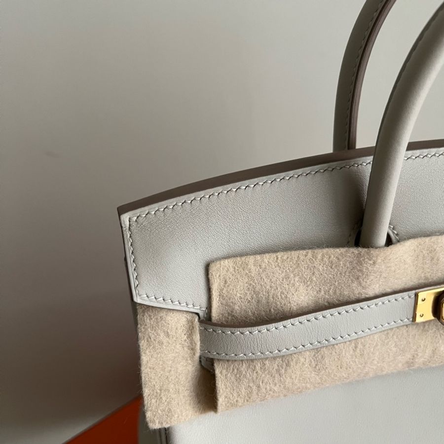 Hermès Birkin 25 珍珠灰 Gris Perle Swift金釦D刻-5