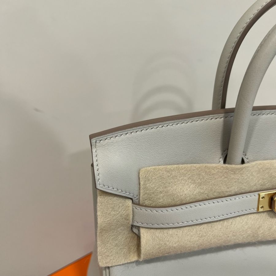 Hermès Birkin 25 珍珠灰 Gris Perle Swift金釦D刻-11