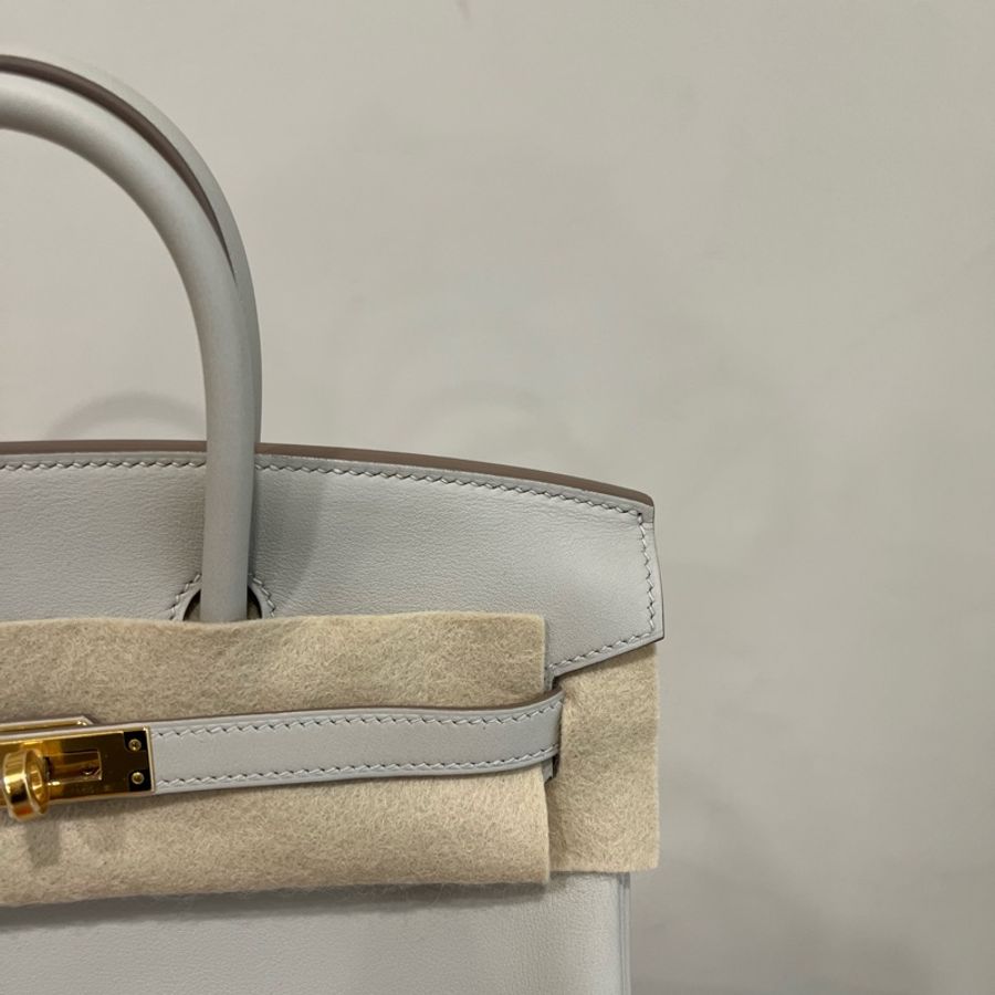 Hermès Birkin 25 珍珠灰 Gris Perle Swift金釦D刻-13