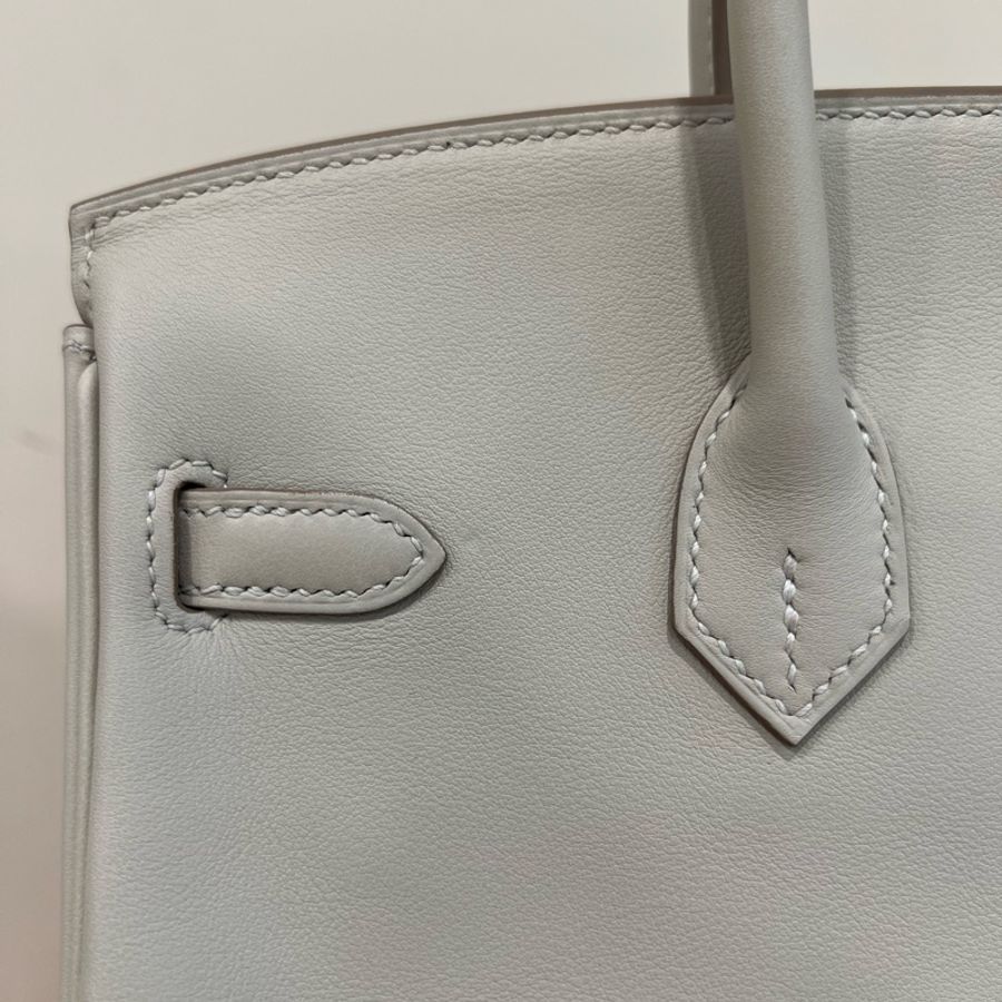 Hermès Birkin 25 珍珠灰 Gris Perle Swift金釦D刻-15