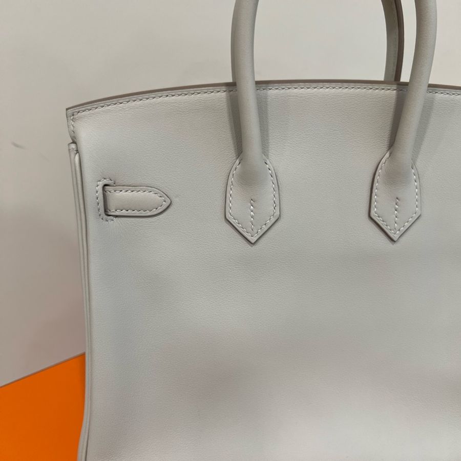 Hermès Birkin 25 珍珠灰 Gris Perle Swift金釦D刻-16