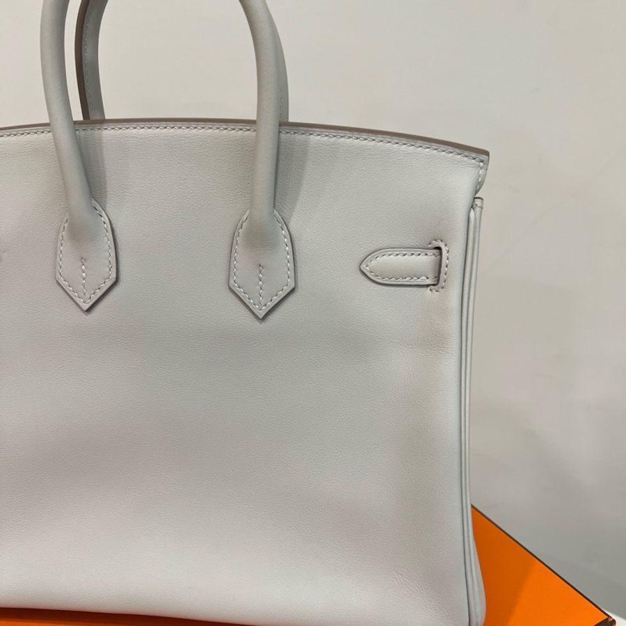 Hermès Birkin 25 珍珠灰 Gris Perle Swift金釦D刻-17