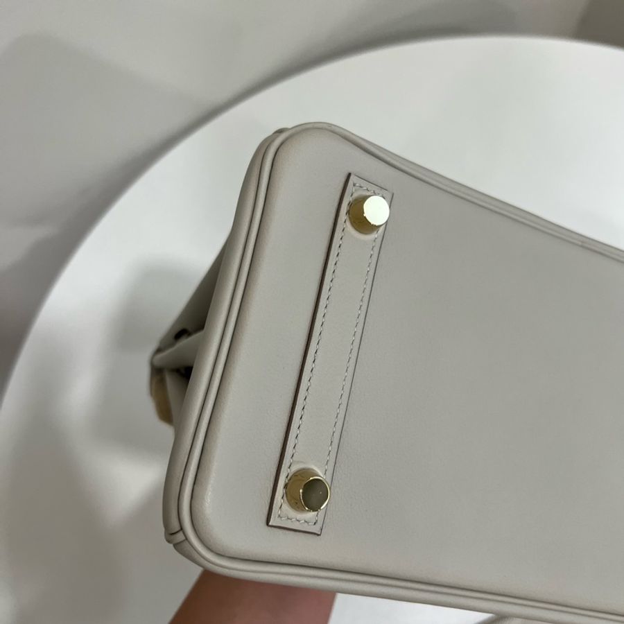 Hermès Birkin 25 珍珠灰 Gris Perle Swift金釦D刻-19