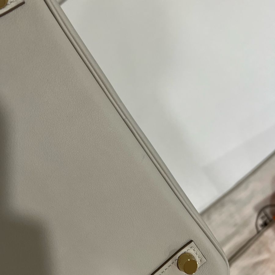 Hermès Birkin 25 珍珠灰 Gris Perle Swift金釦D刻-23