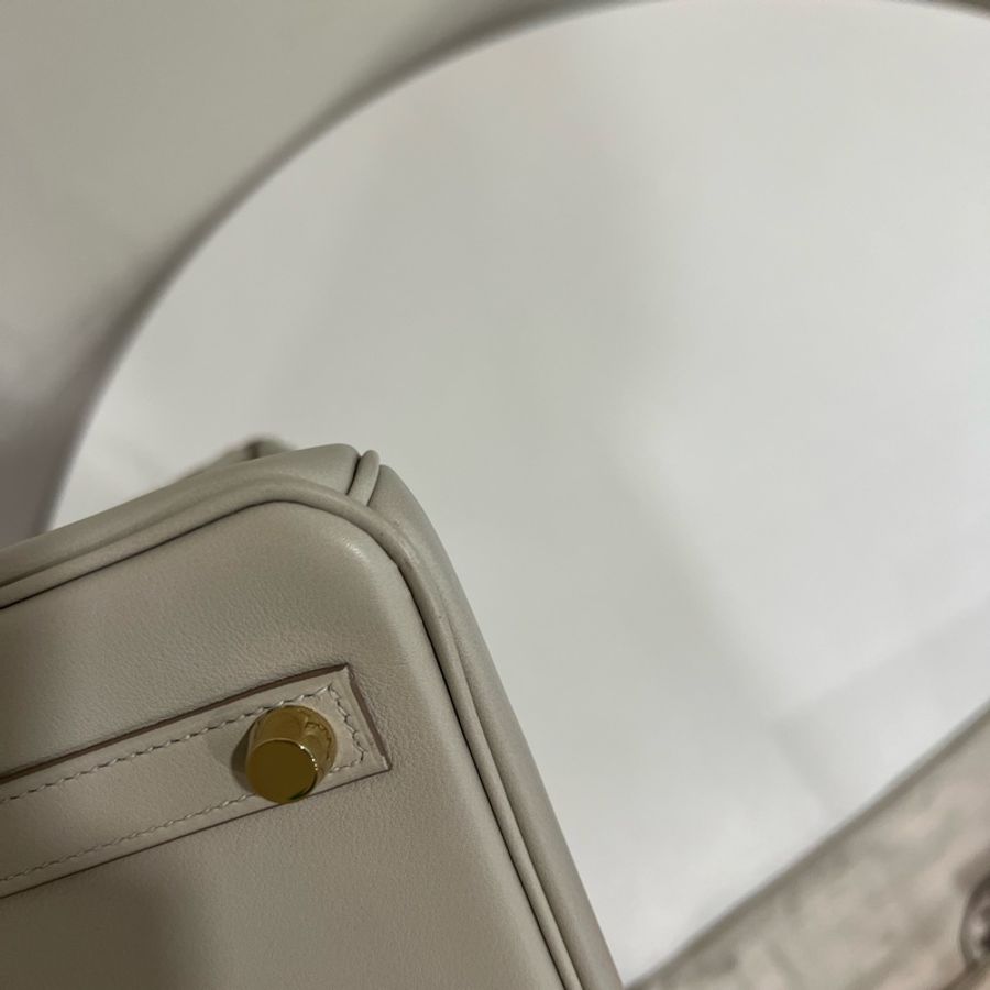 Hermès Birkin 25 珍珠灰 Gris Perle Swift金釦D刻-24