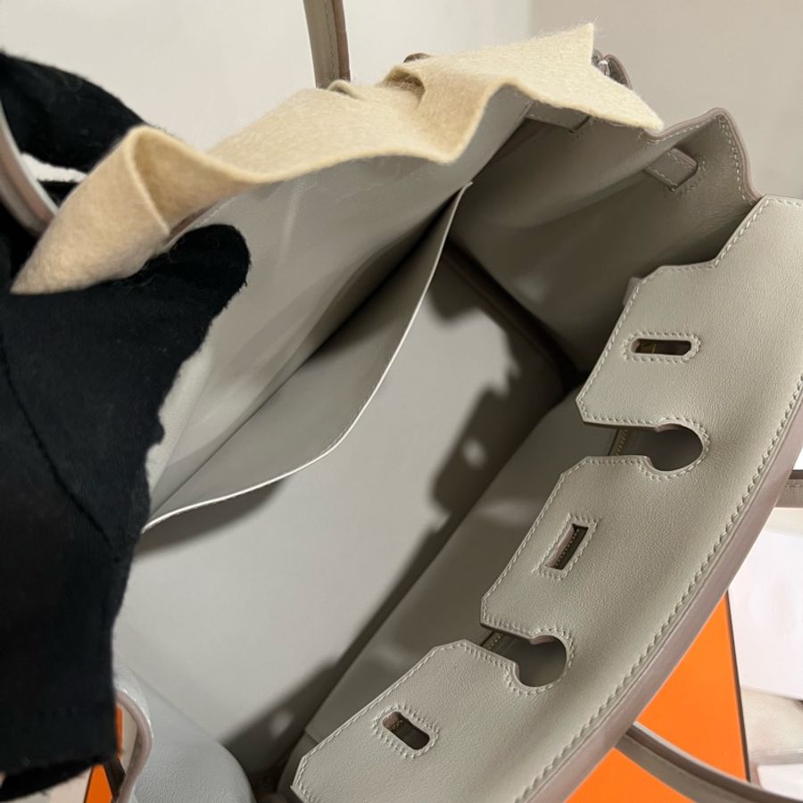 Hermès Birkin 25 珍珠灰 Gris Perle Swift金釦D刻-25