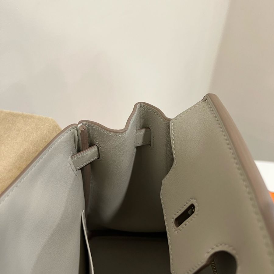 Hermès Birkin 25 珍珠灰 Gris Perle Swift金釦D刻-26