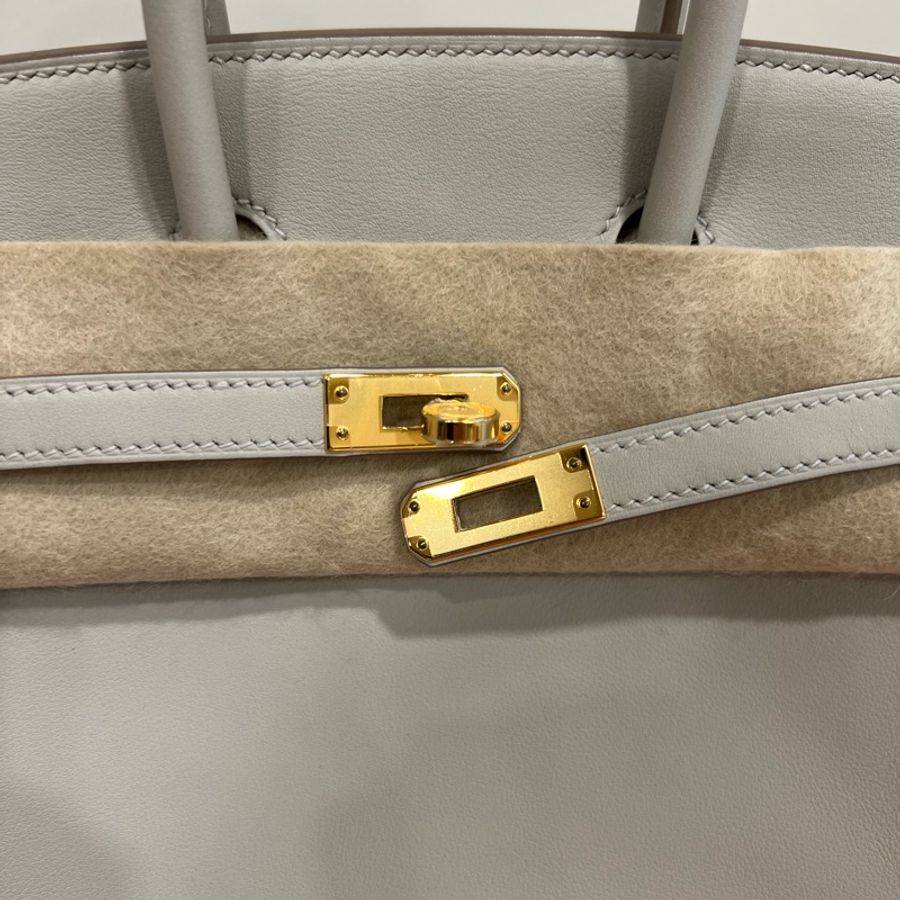 Hermès Birkin 25 珍珠灰 Gris Perle Swift金釦D刻-31