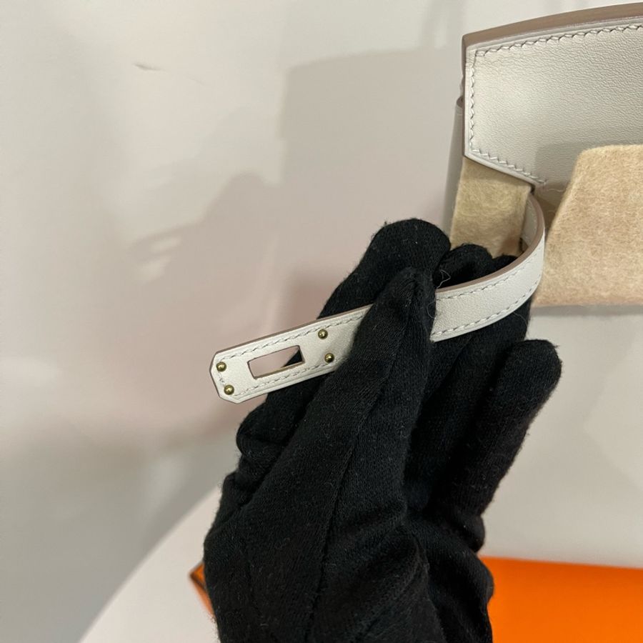 Hermès Birkin 25 珍珠灰 Gris Perle Swift金釦D刻-32