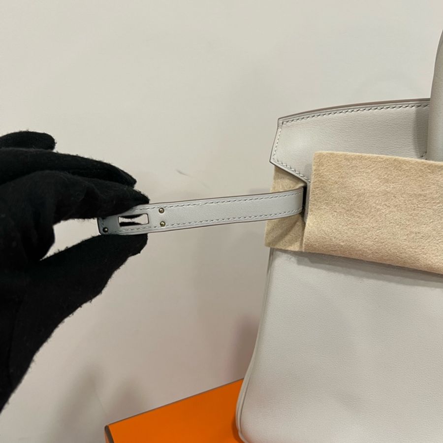 Hermès Birkin 25 珍珠灰 Gris Perle Swift金釦D刻-33