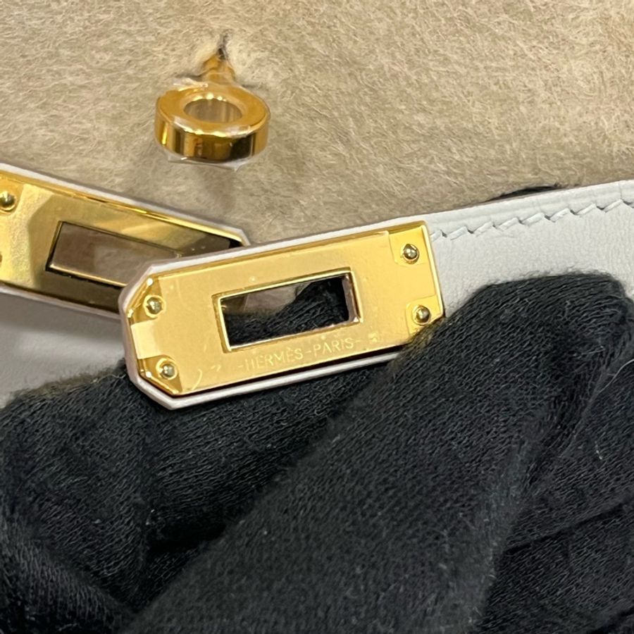 Hermès Birkin 25 珍珠灰 Gris Perle Swift金釦D刻-34