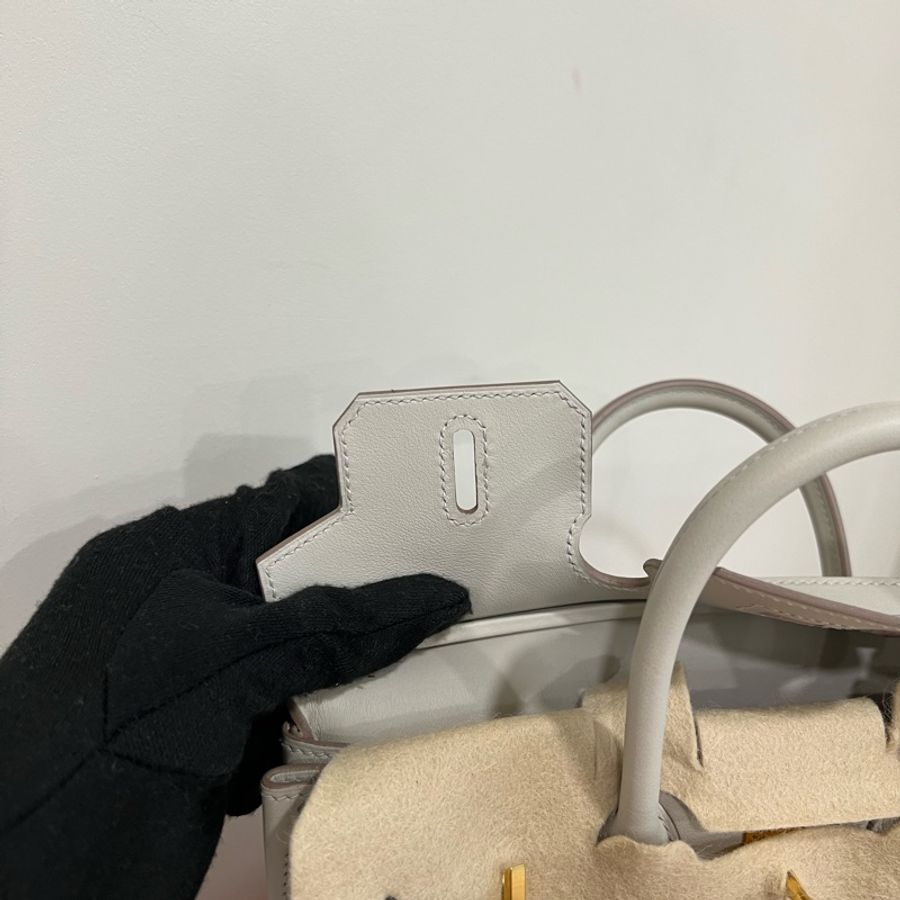 Hermès Birkin 25 珍珠灰 Gris Perle Swift金釦D刻-38