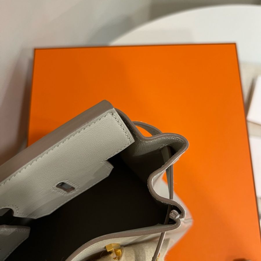 Hermès Birkin 25 珍珠灰 Gris Perle Swift金釦D刻-46