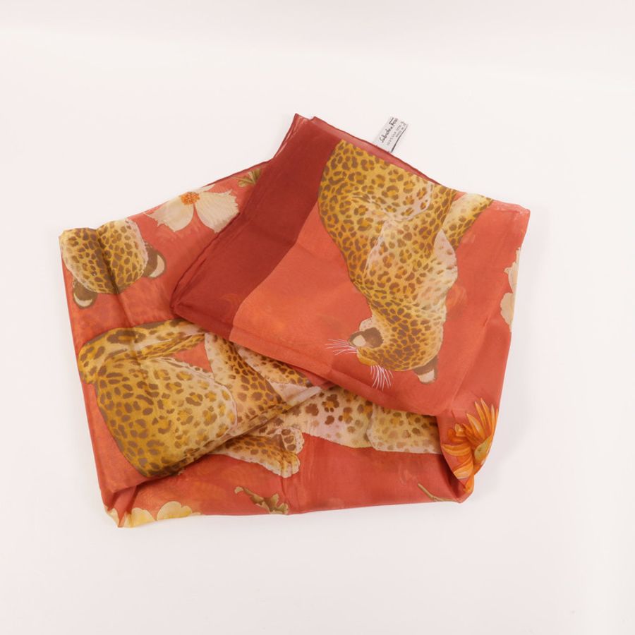 Salvatore Ferragamo 絲質Scarf圍巾-7