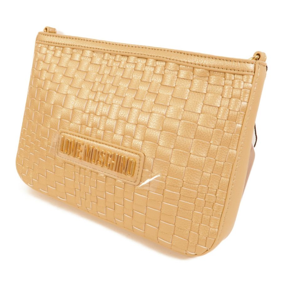 MOSCHINO 塗層帆布Shoulder Bag肩背袋-2