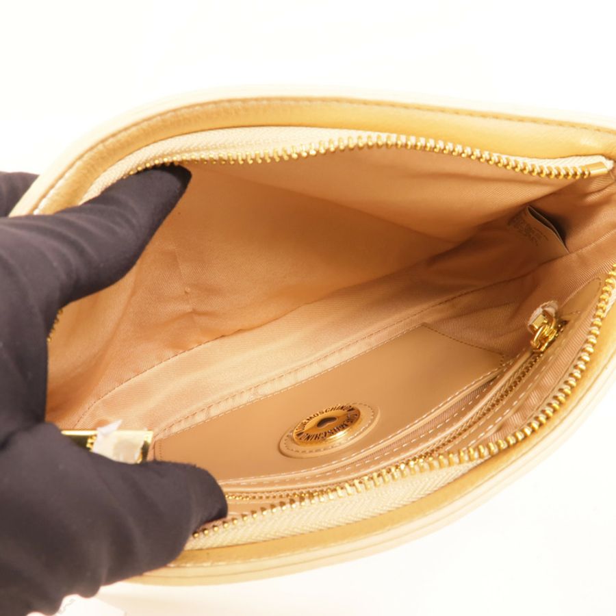 MOSCHINO 塗層帆布Shoulder Bag肩背袋-4