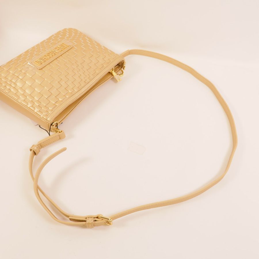 MOSCHINO 塗層帆布Shoulder Bag肩背袋-5