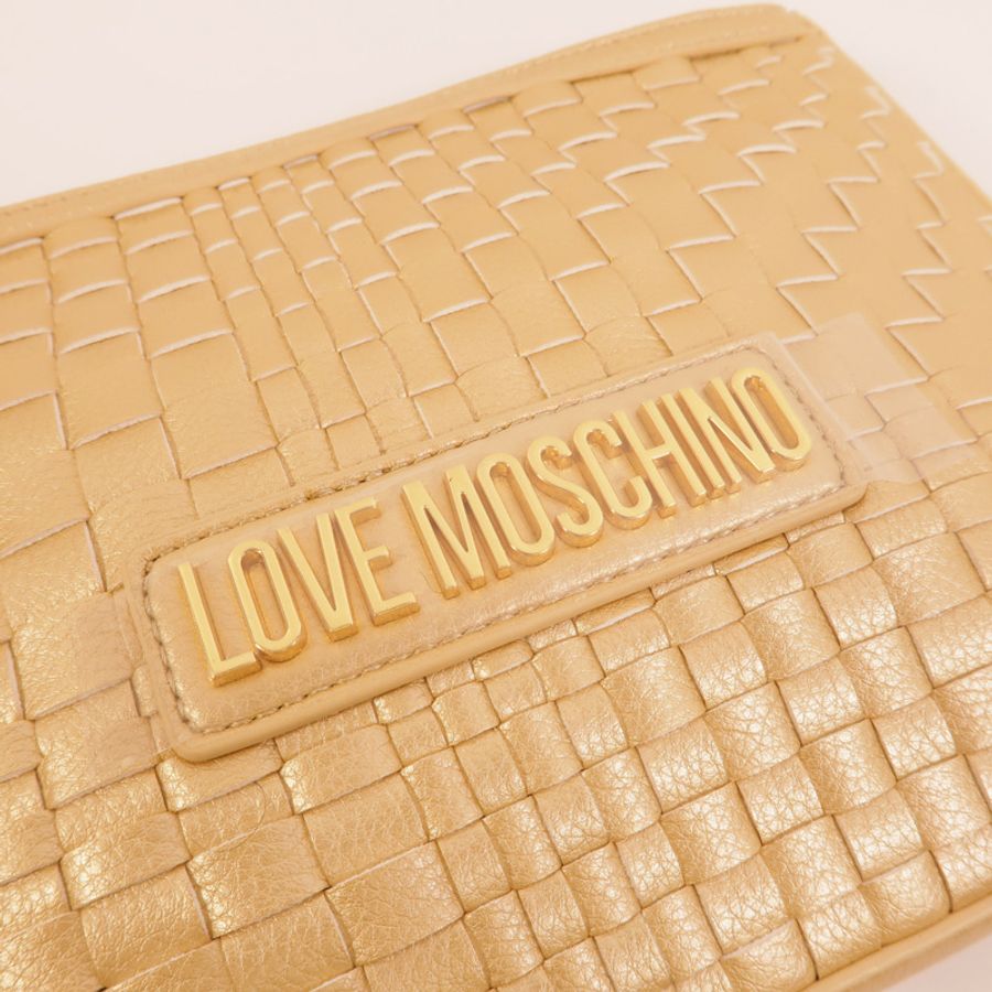 MOSCHINO 塗層帆布Shoulder Bag肩背袋-7