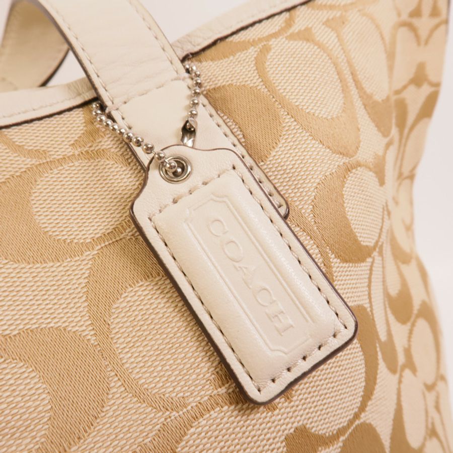 COACH 帆布Tote Bag手挽肩背兩用袋-7