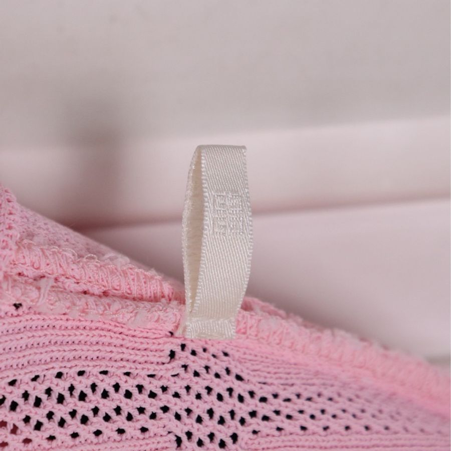 ｜Givenchy 樱花粉满印针织背后拉链圆领短袖连衣裙-10